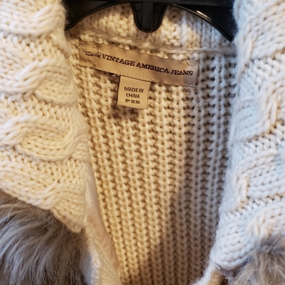 Faux Fur Vest Vintage American J. Pxs - Picture 4 of 7